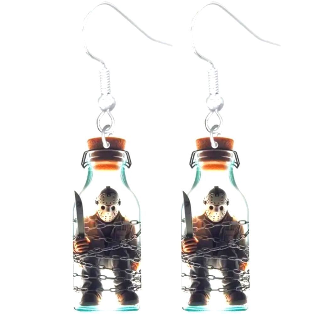 Fun Spooky horror character 5d earrings